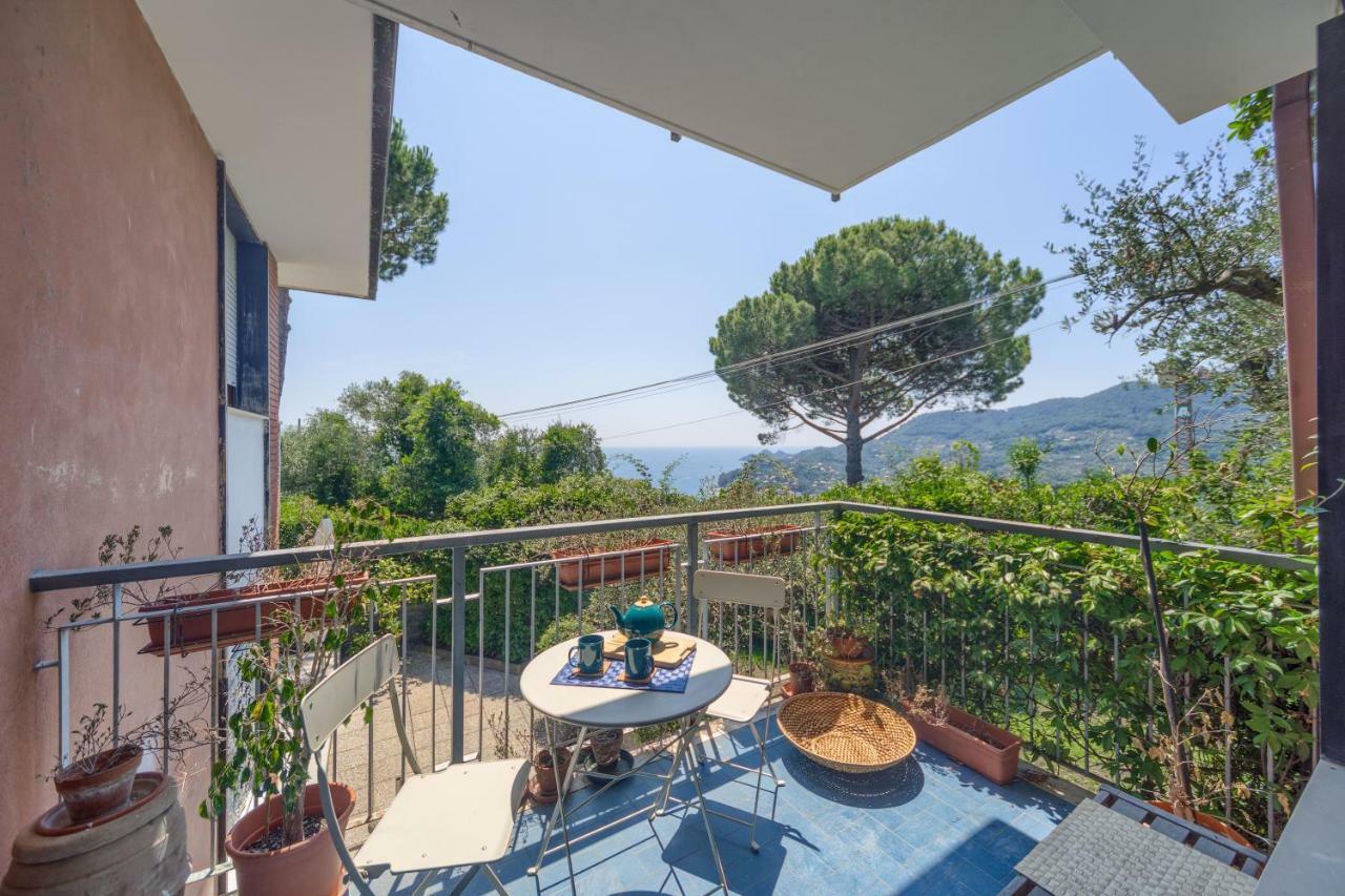 Apartament Casa Anna Sea view, Pool, Parking&wifi Rapallo Zewnętrze zdjęcie